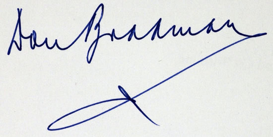 Don Bradman Signature, Forensically Examined